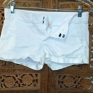 White corderoy shorts